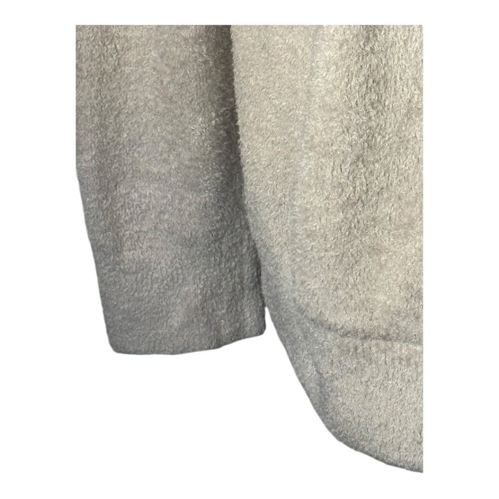 Barefoot Dreams Sweater Women Small Tan Knit CozyChic Lite Hooded Pullover - Picture 7 of 13